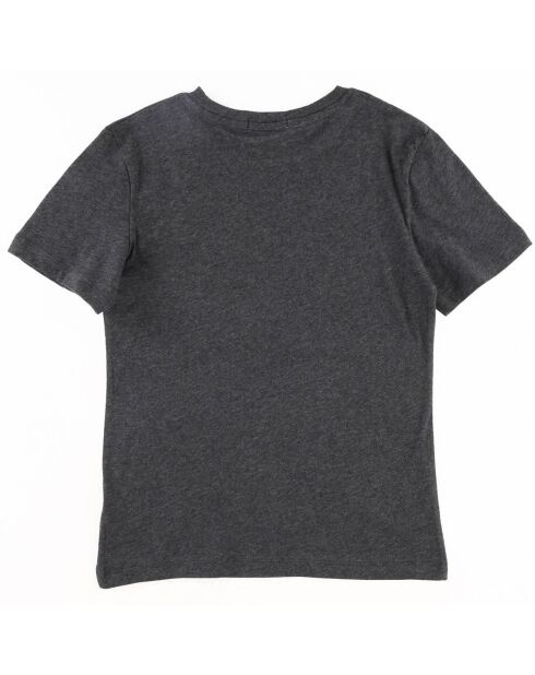 T-Shirt en Coton organique à logo gris